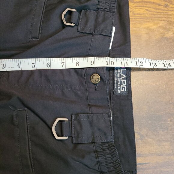 LAPG Tactical Pants Womens 18 L Cargo Mid Rise Rip Stop EMT LEO Military Black - Picture 10 of 13